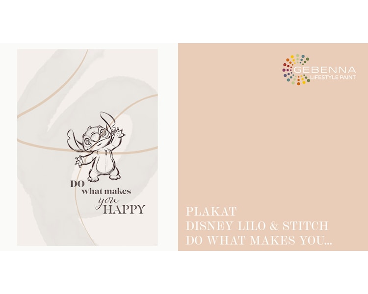 Plakat Disney Lilo og Stitch Do what makes you happy